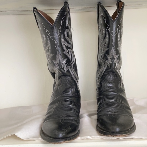 Dan Post hand tooled boots, good condition sz 81/2